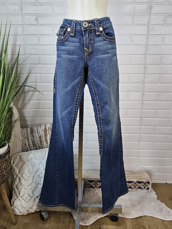 True Religion Denim - Y2k True Religion Low Rise Flare Jeans Size 31 Medium Wash